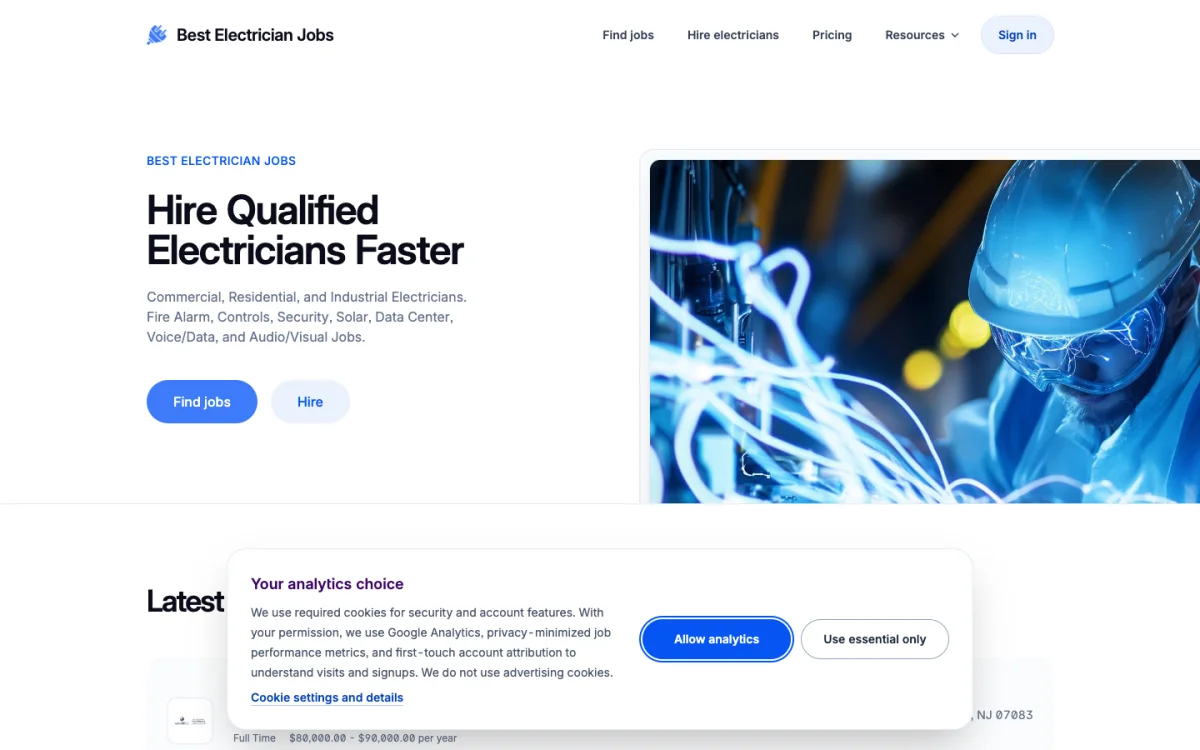 Best Electrician Jobs screenshot